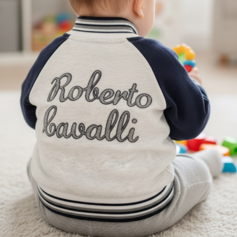 Authentic excellent condition Roberto Cavalli signature baby boy jacket 3m